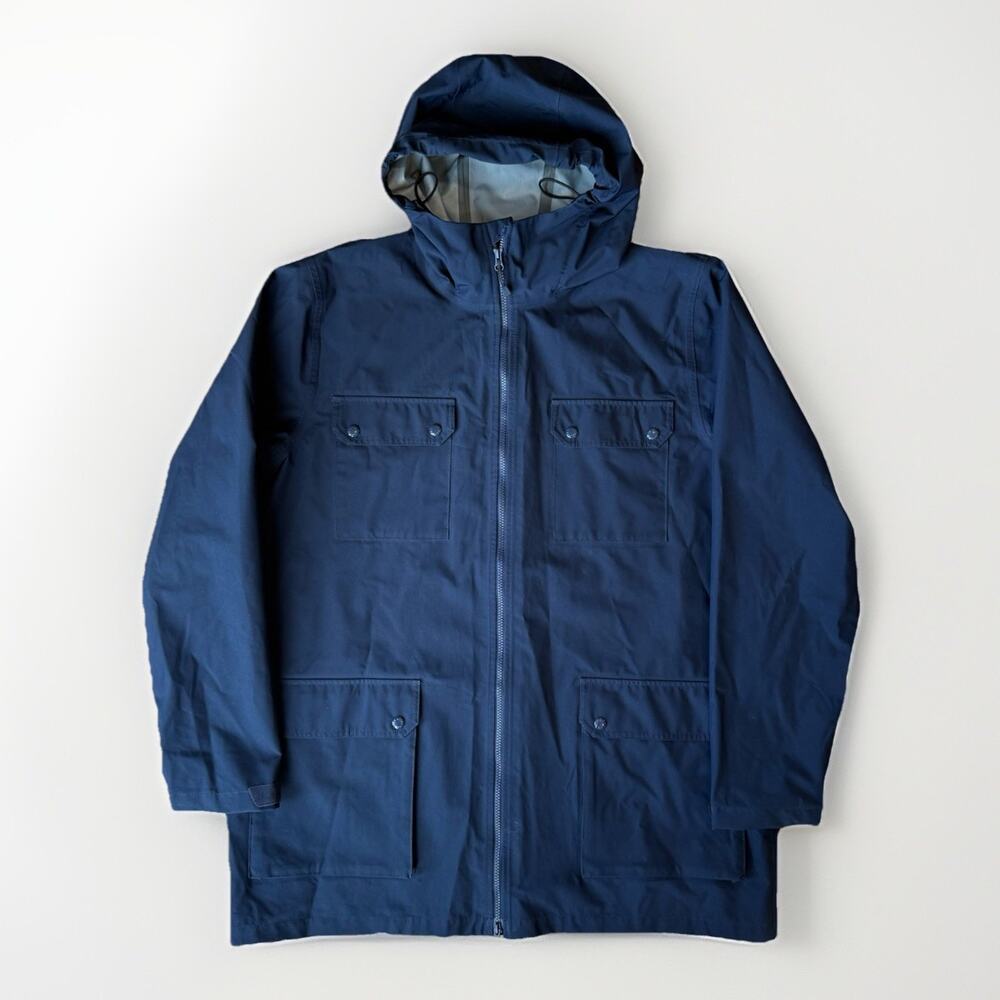 Best Made CO Rain Jacket 2XL Blue Full Zip Waterproof Outerwear Minimalist